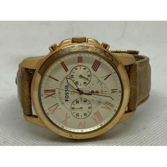 Fossil Q Chronograph Smartwatch Brown Leather Band Activity Tracker NDW1 C127 - Picture 5 of 9